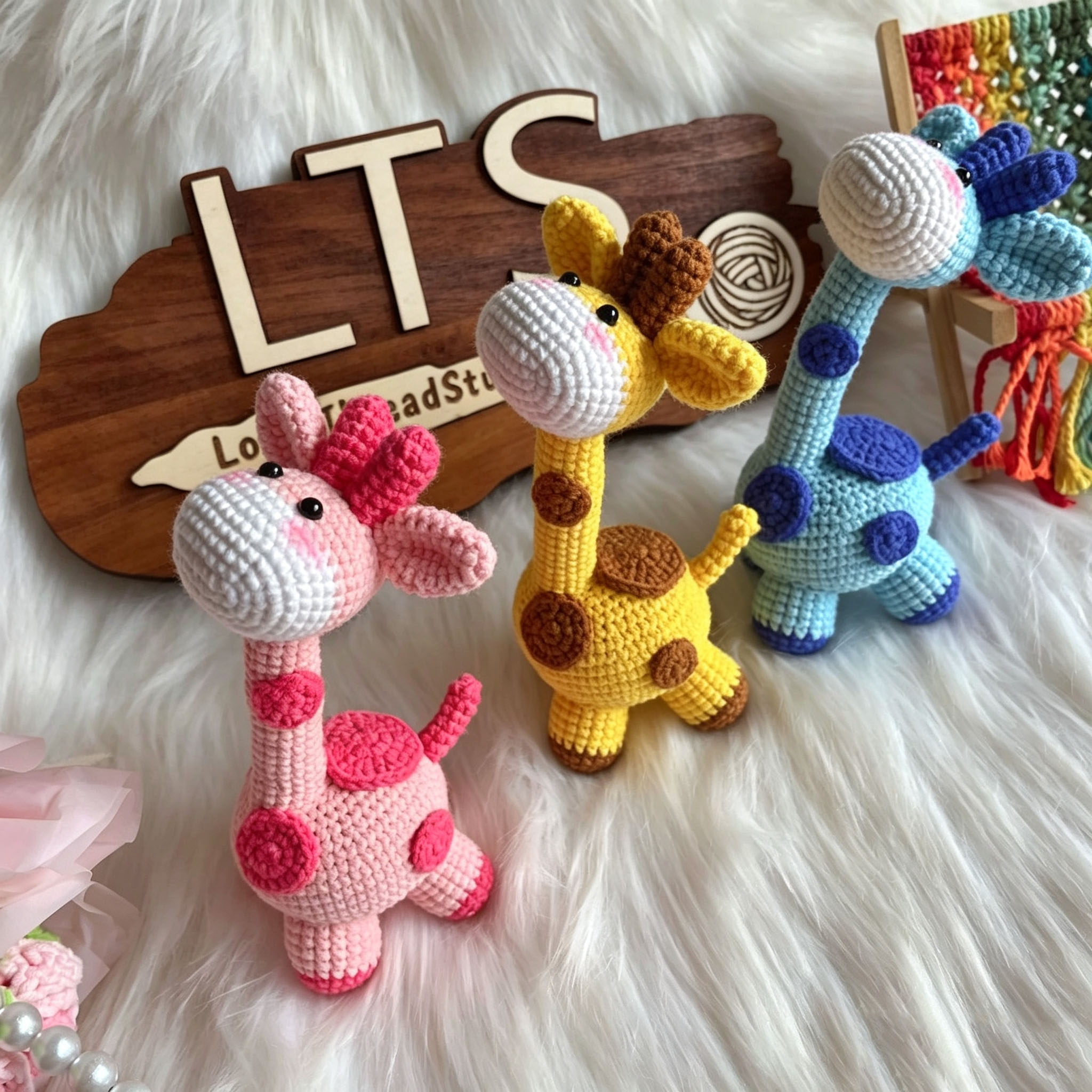Adorable Crochet Giraffe Keychain Just For You!