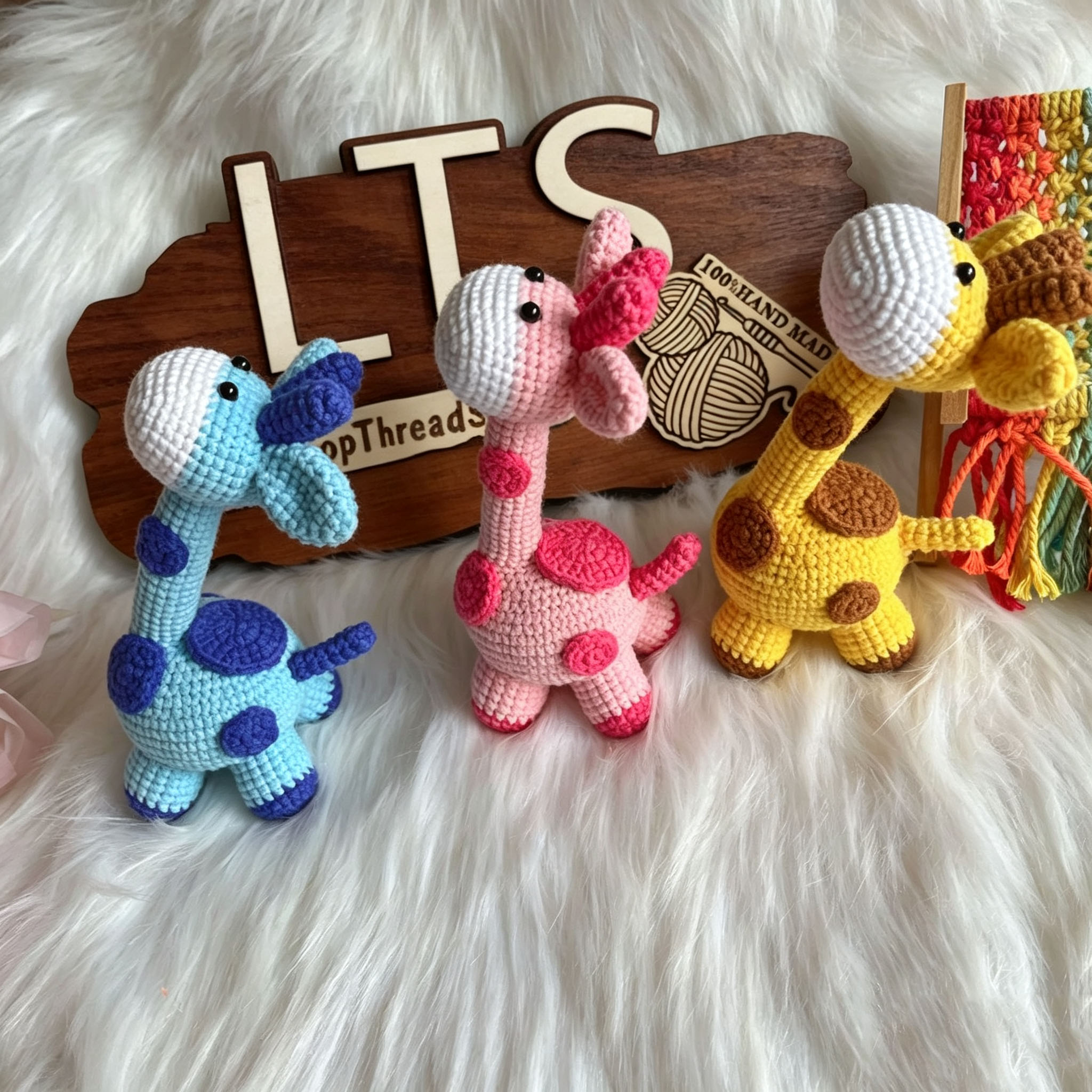 Adorable Crochet Giraffe Keychain Just For You! - Image 2