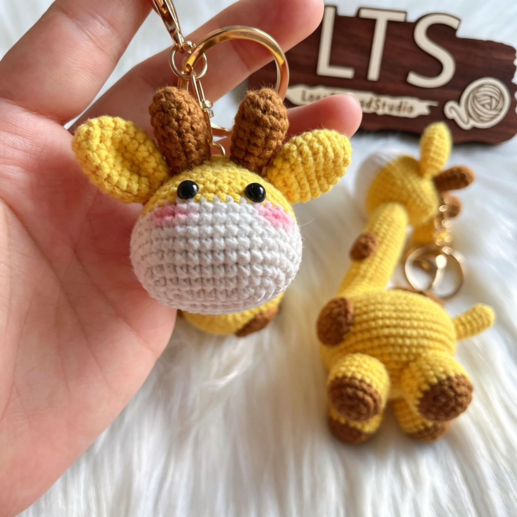Adorable Crochet Giraffe Keychain Just For You! - Image 10