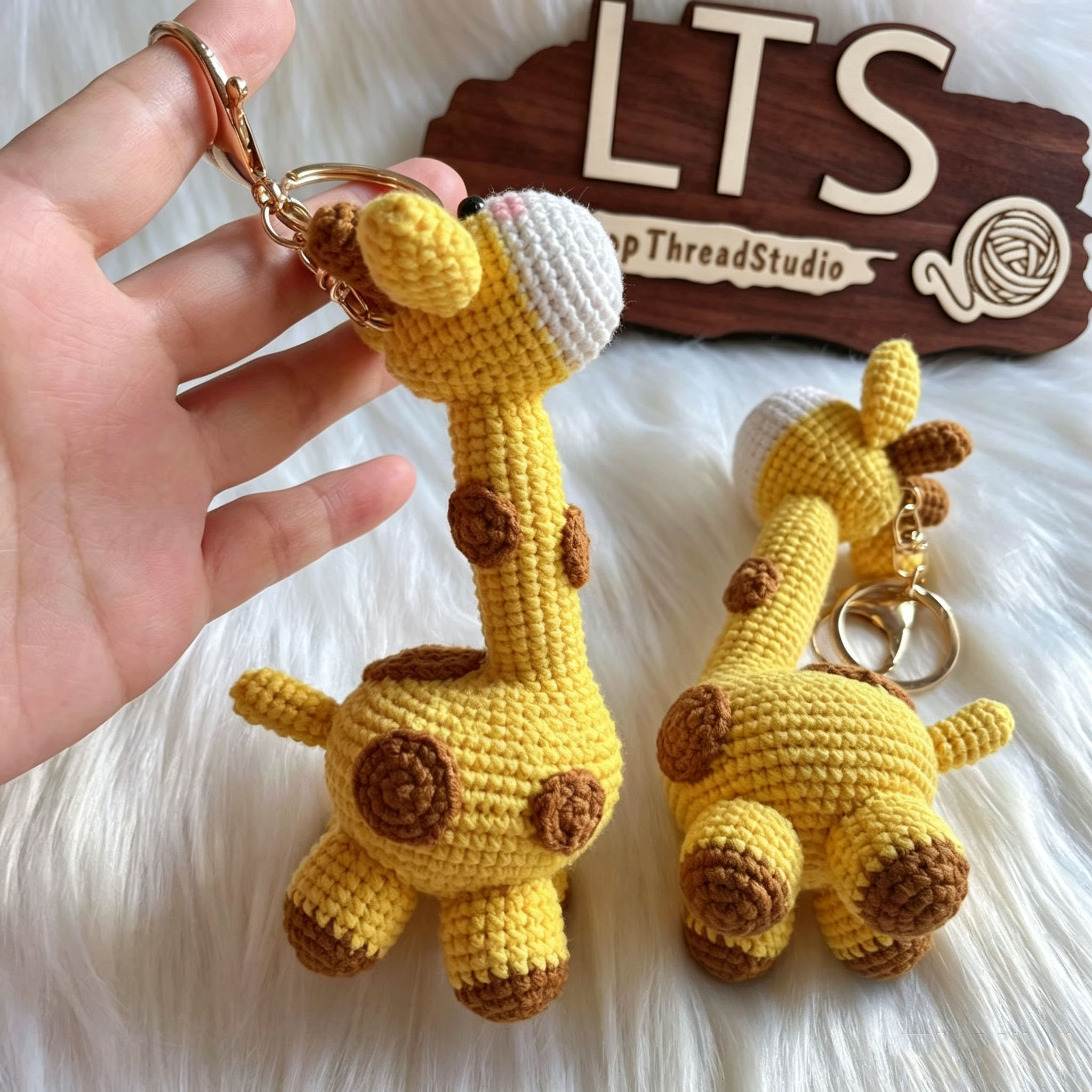 Adorable Crochet Giraffe Keychain Just For You! - Image 12