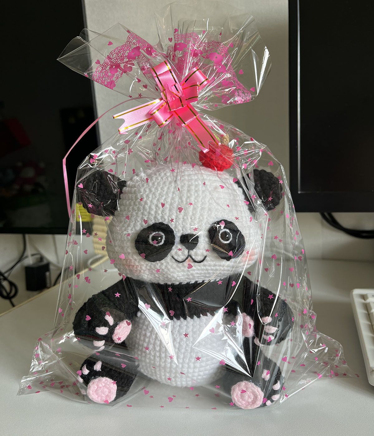 Cute Handmade Crochet Panda - Image 3