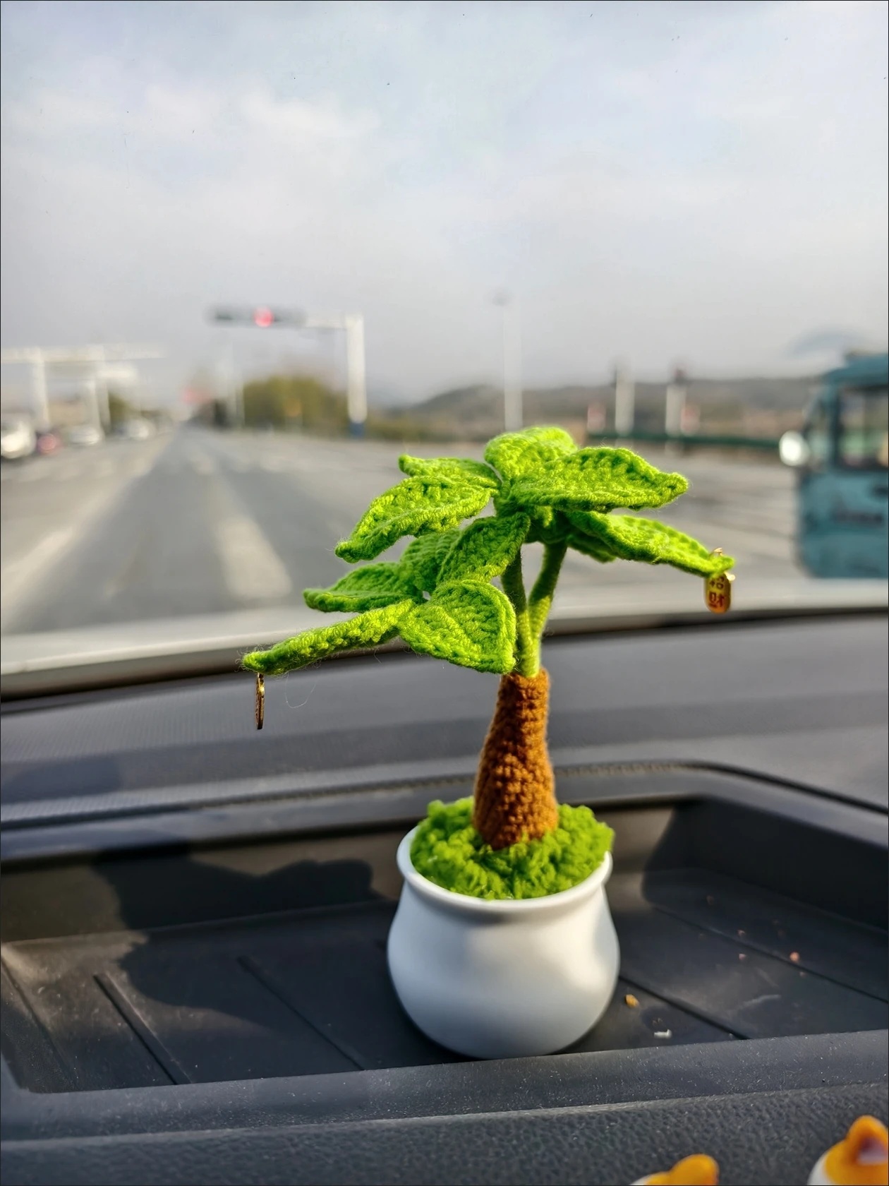 Handmade Crochet Plant | Lucky Money Tree with Fortune Charms - Image 5