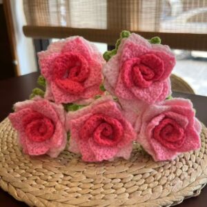 Handmade High-Definition Pointed Rose Bouquet – 13 Color Options (10/20/30/50 Stems)