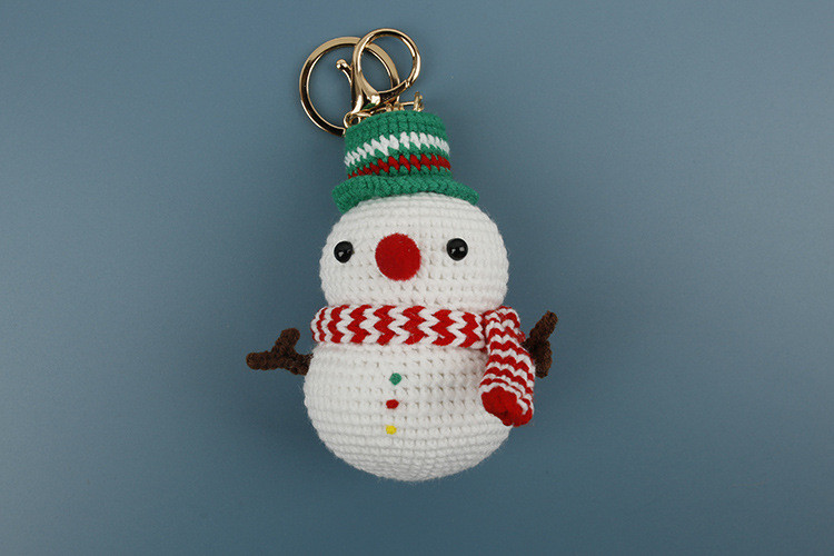 Amigurumi Christmas Keychain | Handmade Crochet Holiday Plush Dolls - Image 2