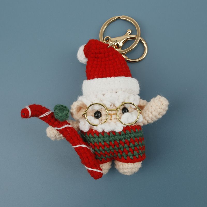 Amigurumi Christmas Keychain | Handmade Crochet Holiday Plush Dolls - Image 10