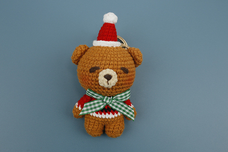 Amigurumi Christmas Keychain | Handmade Crochet Holiday Plush Dolls - Image 4
