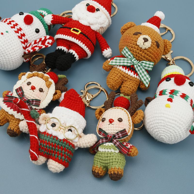 Amigurumi Christmas Keychain | Handmade Crochet Holiday Plush Dolls - Image 8
