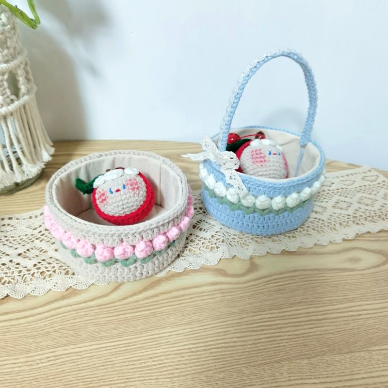 Handmade Crochet Storage Basket - Image 12