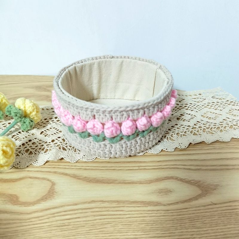 Handmade Crochet Storage Basket - Image 13