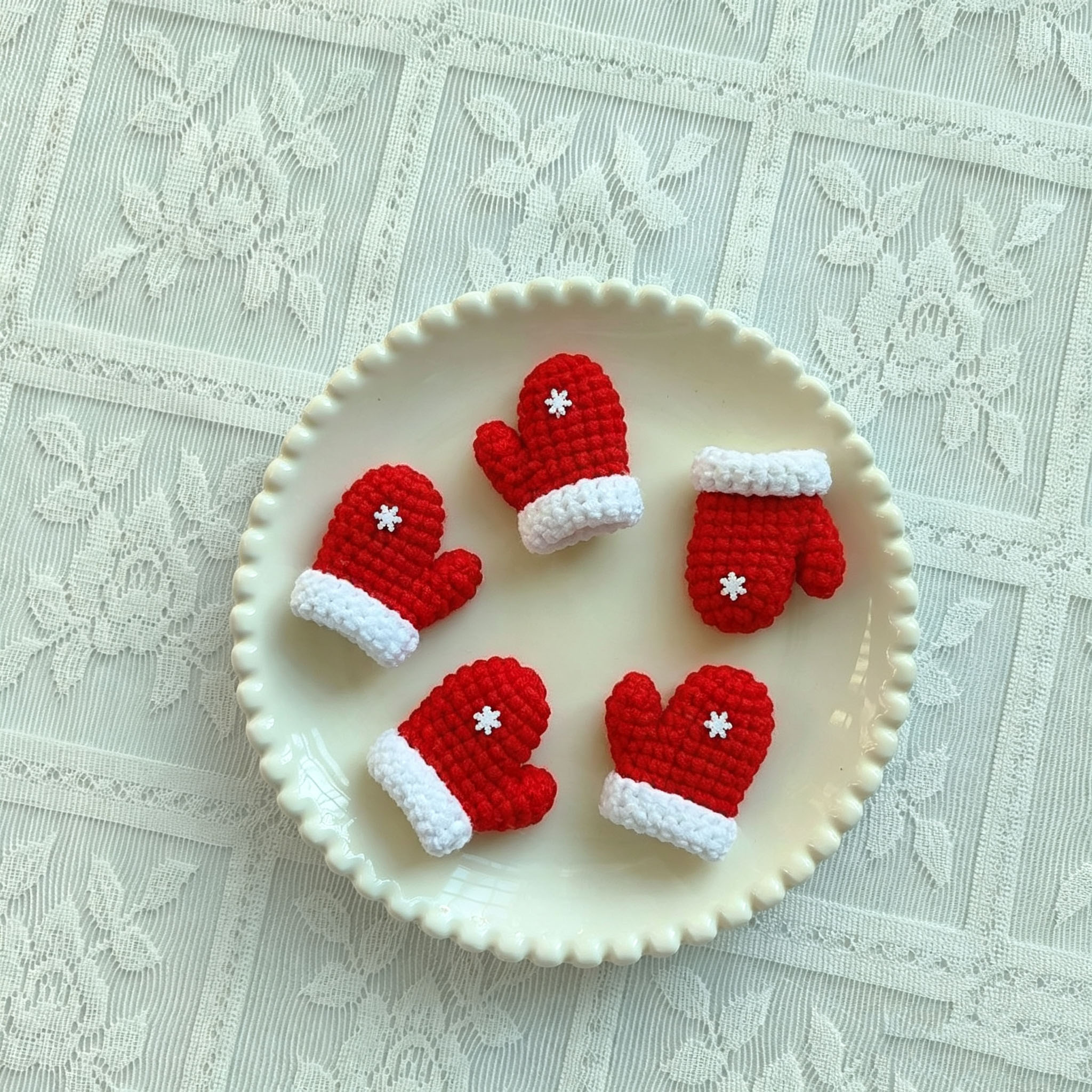 Micro Crochet Christmas Decor | Mini Stockings, Hats, Mittens & Trees - Image 2