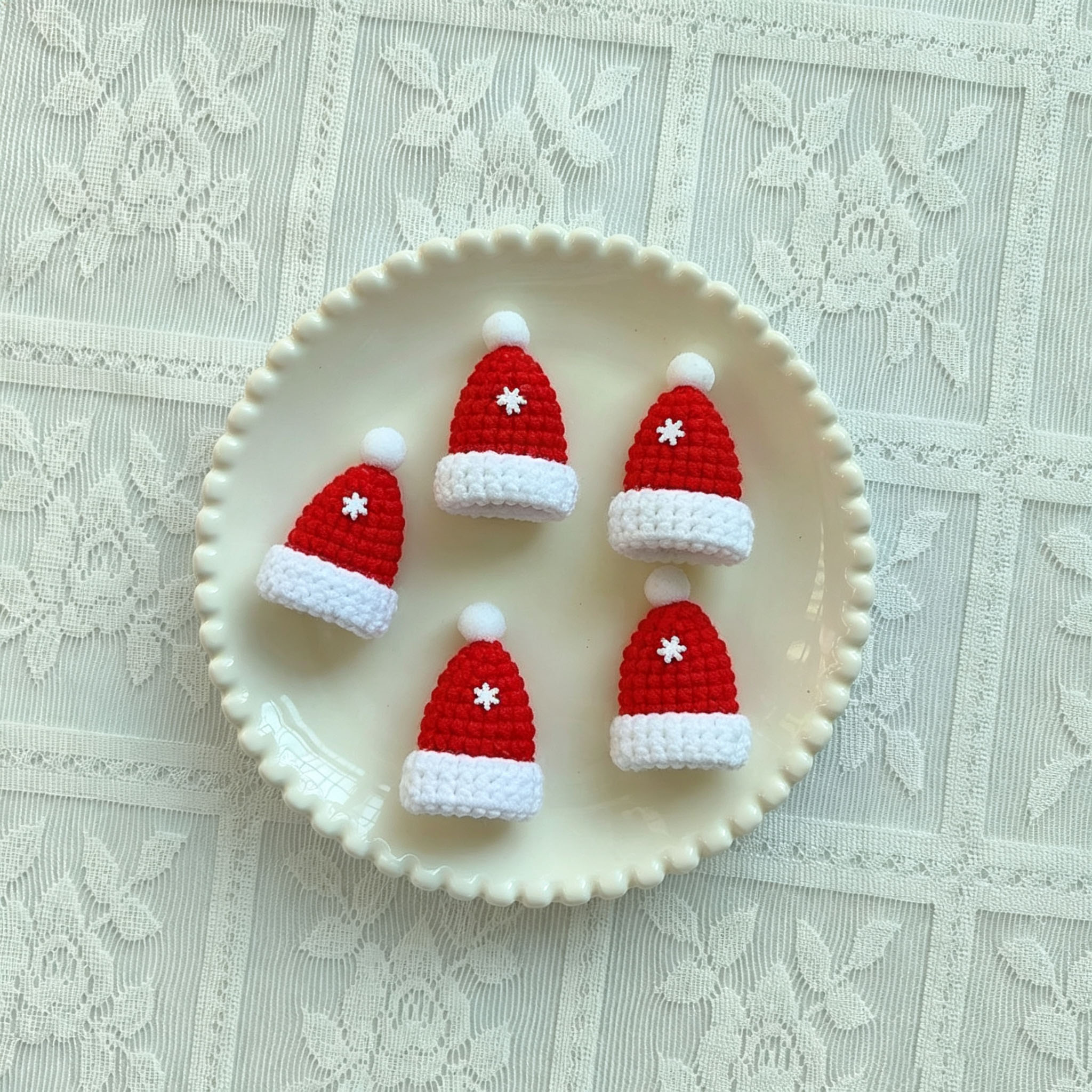 Micro Crochet Christmas Decor | Mini Stockings, Hats, Mittens & Trees - Image 13