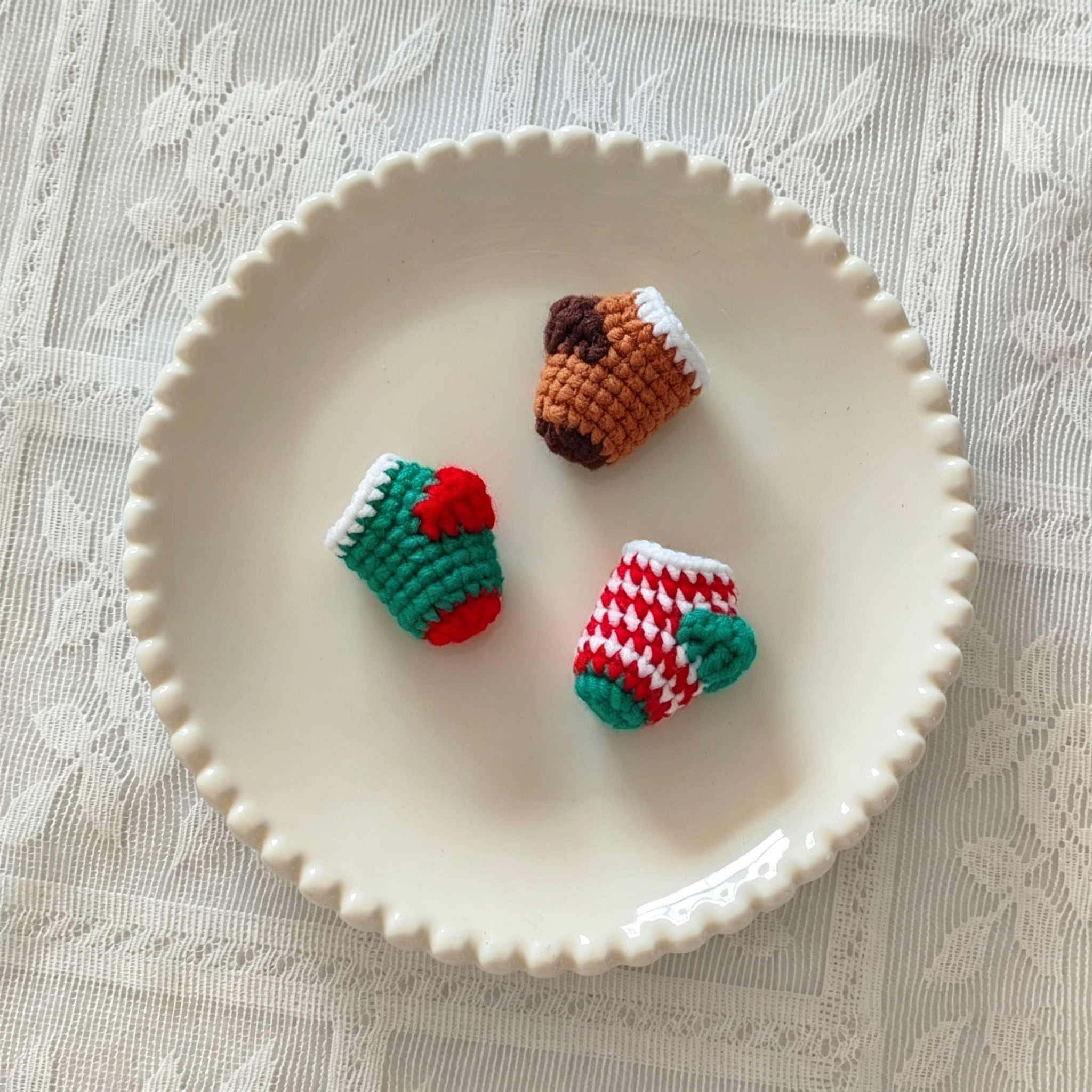 Micro Crochet Christmas Decor | Mini Stockings, Hats, Mittens & Trees - Image 5
