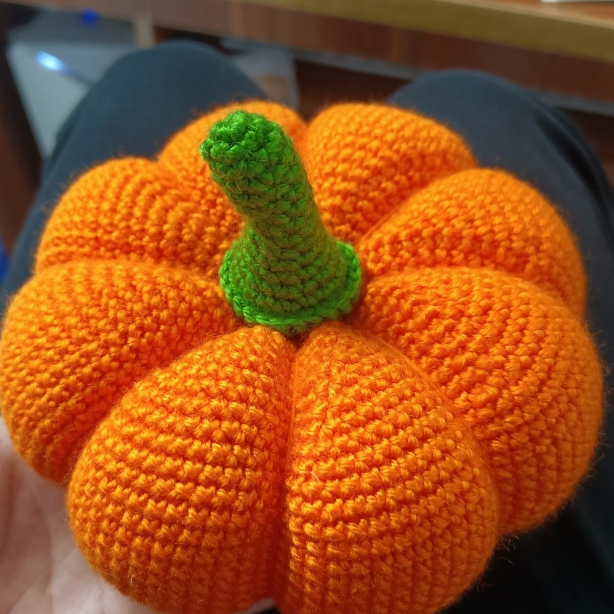 Colorful Handmade Crochet Pumpkin | Soft Knitted Fall Decor - Image 10