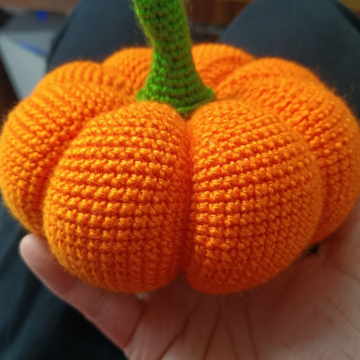 Colorful Handmade Crochet Pumpkin | Soft Knitted Fall Decor - Image 11