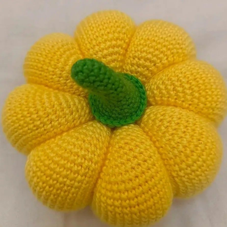 Colorful Handmade Crochet Pumpkin | Soft Knitted Fall Decor - Image 8