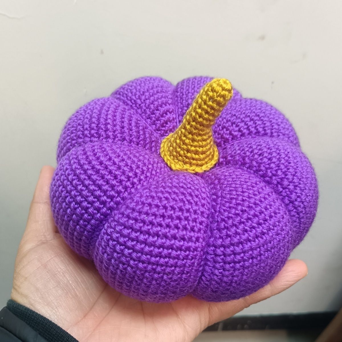 Colorful Handmade Crochet Pumpkin | Soft Knitted Fall Decor - Image 9