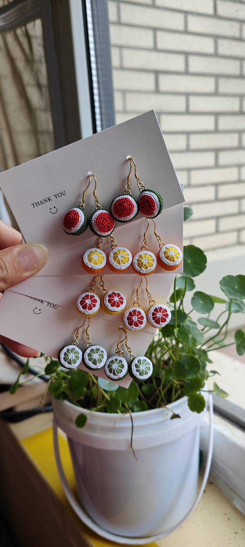 Mini Crochet Fruit | Tiny Handmade Fruit Charms for Earrings & Necklaces | 10 Styles - Image 10