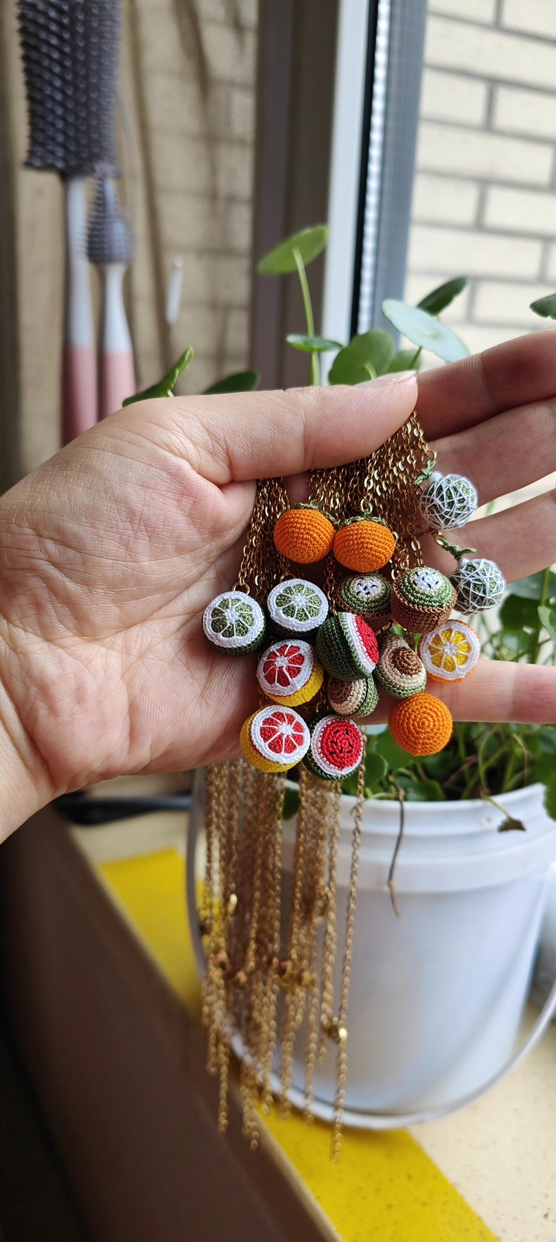 Mini Crochet Fruit | Tiny Handmade Fruit Charms for Earrings & Necklaces | 10 Styles - Image 6