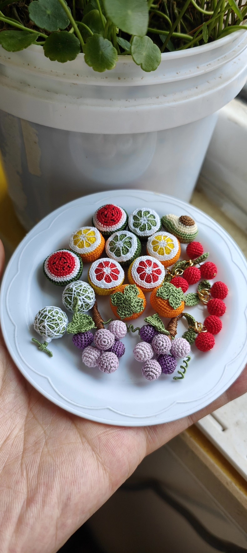 Mini Crochet Fruit | Tiny Handmade Fruit Charms for Earrings & Necklaces | 10 Styles