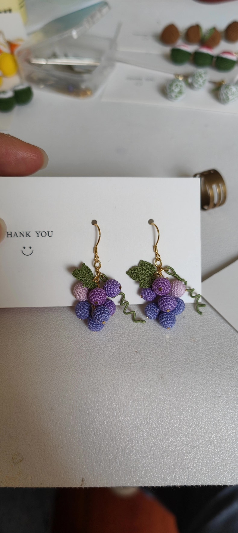 Mini Crochet Fruit | Tiny Handmade Fruit Charms for Earrings & Necklaces | 10 Styles - Image 7